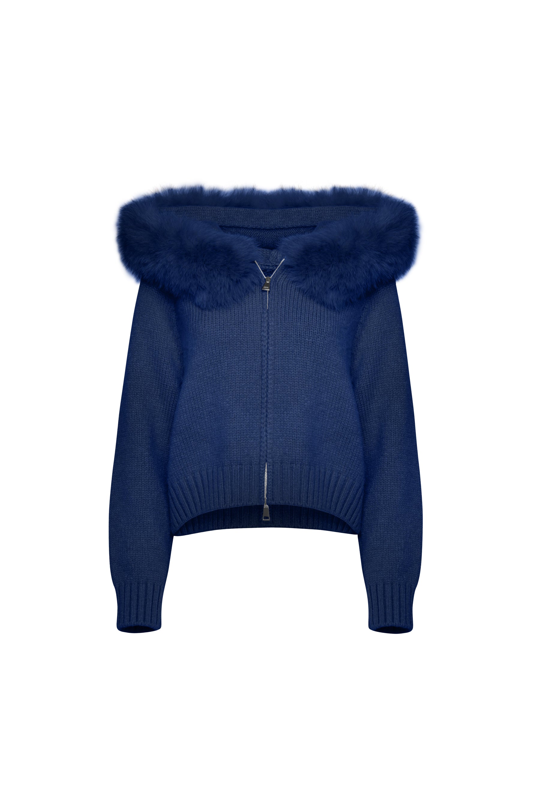 Cardigan Aveludado - Azul
