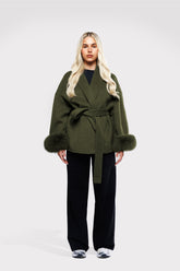 Blazer Aveludado com laço - Verde